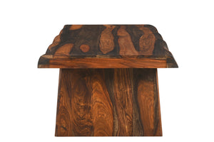 Homeroots 51" Dark Brown Solid Wood Coffee Table   521933