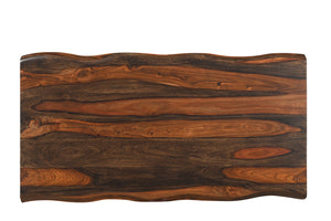 Homeroots 51" Dark Brown Solid Wood Coffee Table   521933