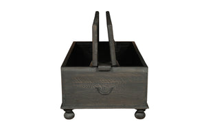 Homeroots 49" Black Solid Wood Distressed Lift Top Coffee Table   521936