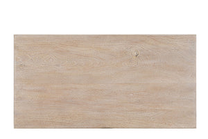 Homeroots 51" White Solid Wood Distressed Coffee Table   521937