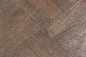 Homeroots 59" Dark Brown And Black Solid Wood Coffee Table   521941