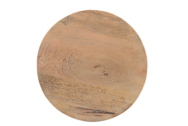 Homeroots 18" Natural Solid Wood Round End Table   521944