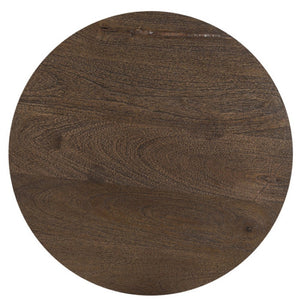 HomeRoots 18" Solid Wood Round End Table - Stylish Dark Brown Accent for Living Rooms & Bedrooms, Versatile Use 521945
