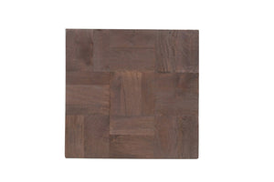 HomeRoots 22" Solid Wood Square End Table - Modern Minimalist Design with Rustic Charm for Any Room 521952
