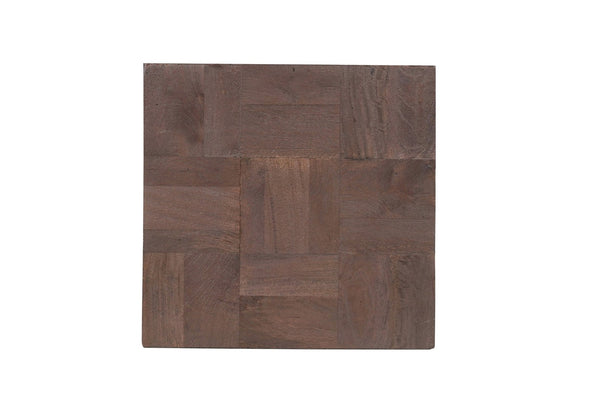 HomeRoots 22" Solid Wood Square End Table - Modern Minimalist Design with Rustic Charm for Any Room 521952