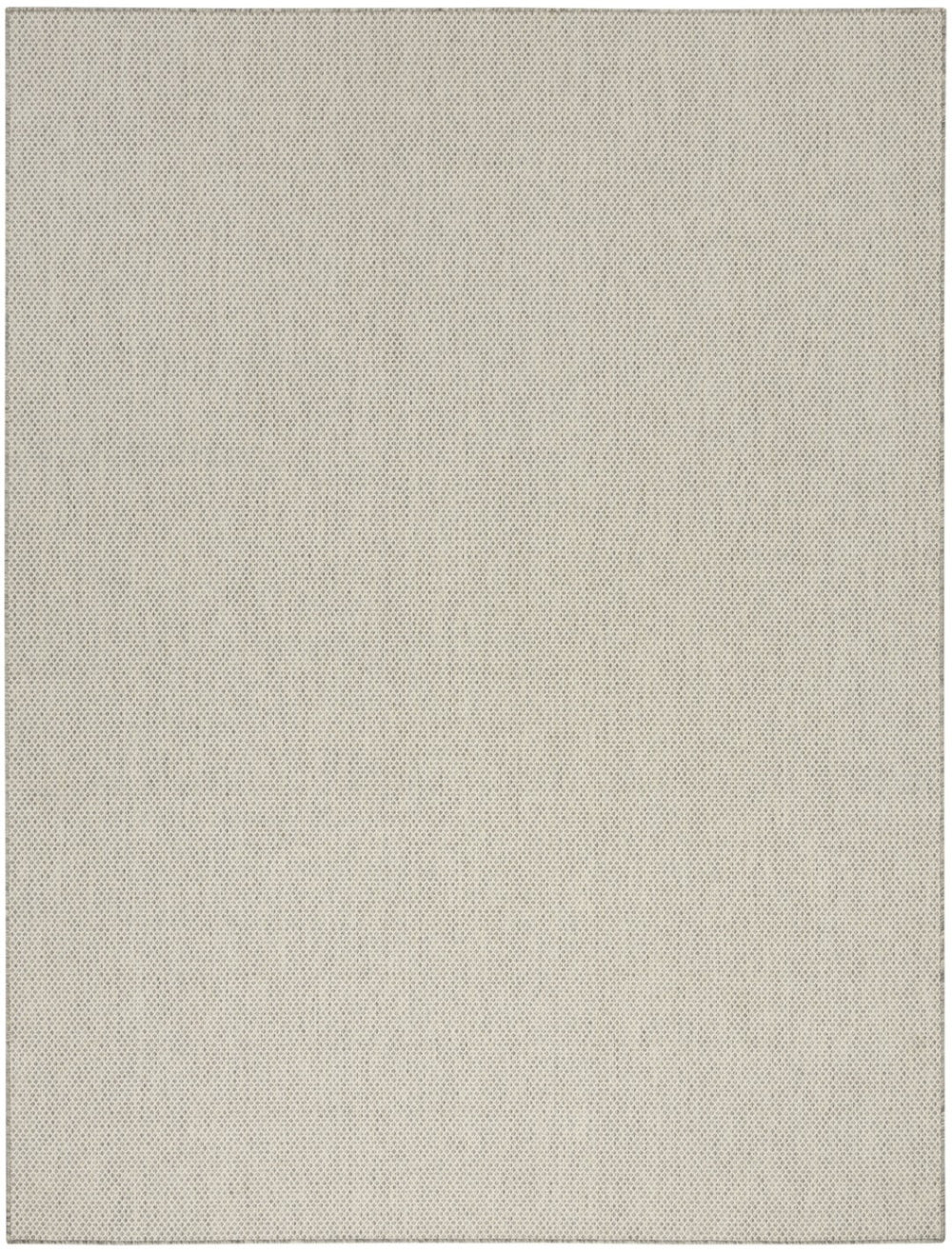 HomeRoots 9' X 12' Ivory and Silver Area Rug - Durable, Elegant Indoor/Outdoor Design, Pet-Friendly & Easy Care 521967