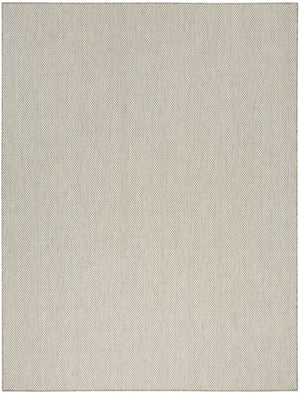 HomeRoots 9' X 12' Ivory and Silver Area Rug - Durable, Elegant Indoor/Outdoor Design, Pet-Friendly & Easy Care 521967