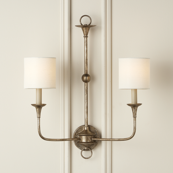 Off White Grasscloth Tapered Chandelier Shade - Handcrafted Artisan Design for Modern Elegance