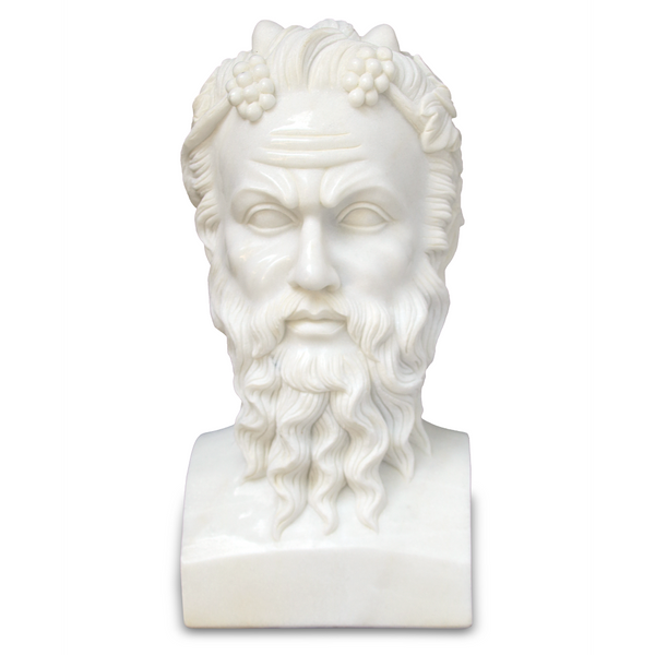 Hector Marble Bust Sculpture - Stunning Two-Sided Mythological Art Piece for Home Décor Showcase