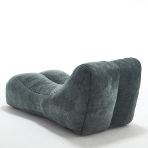 English Elm Creative Bean Bag Sofa Chair with Plush Superfiber Cover and Soft Foam Filling for Luxe Comfort Light Blue W1996P266411