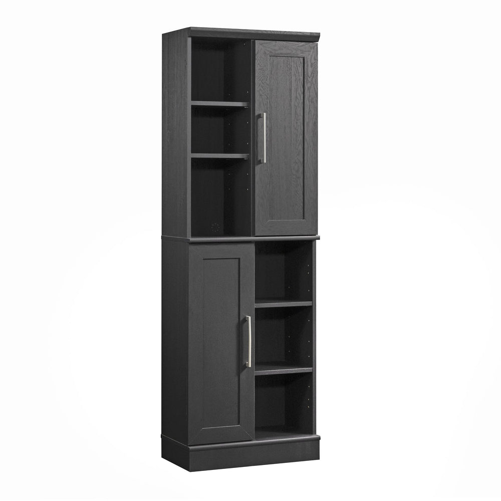 English Elm Storage Cabinet with Adjustable Shelves and Levelers for Compact Bathrooms, Kitchens, Laundry Rooms Black Brown B356P354462