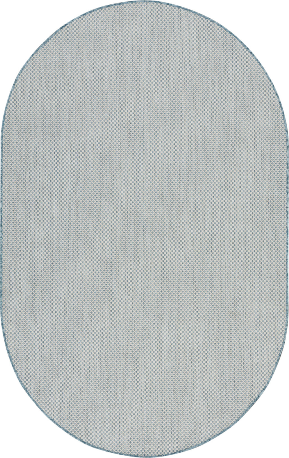 Homeroots 5' X 8' Blue Geometric Power Loom Area Rug  Polypropylene 522008