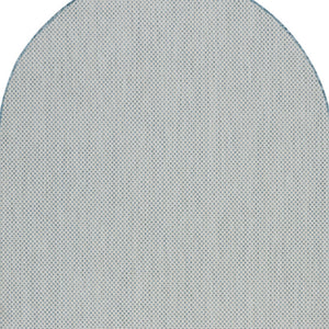 Homeroots 5' X 8' Blue Geometric Power Loom Area Rug  Polypropylene 522008