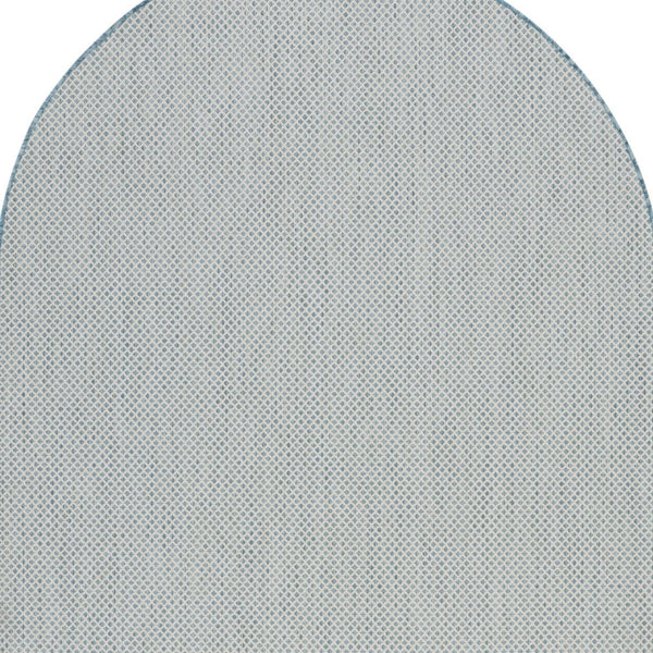 Homeroots 5' X 8' Blue Geometric Power Loom Area Rug  Polypropylene 522008