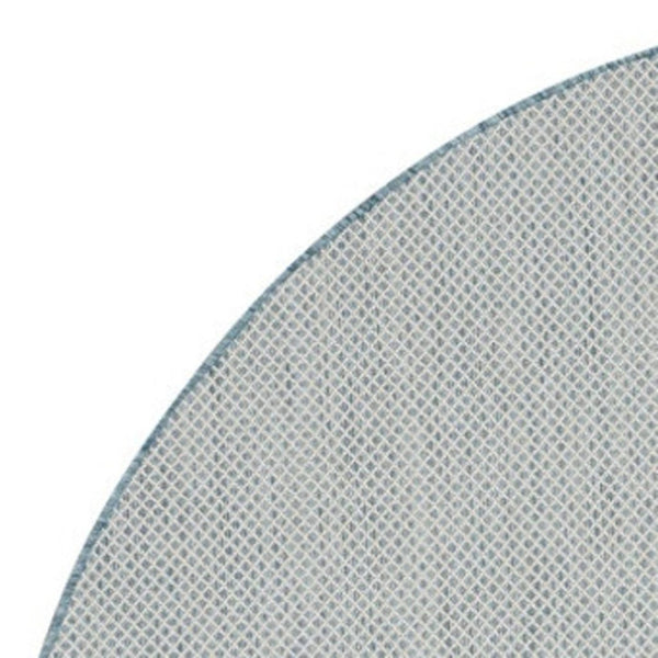 HomeRoots 8' Blue Geometric Power Loom Area Rug - Modern Design, Durable, Perfect for High-Traffic Spaces 8' Round Round 522011