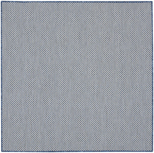 Homeroots 5' Bone Square Geometric Power Loom Area Rug  Polypropylene 522013