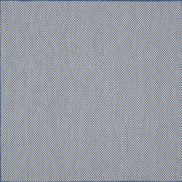 Homeroots 5' Bone Square Geometric Power Loom Area Rug  Polypropylene 522013