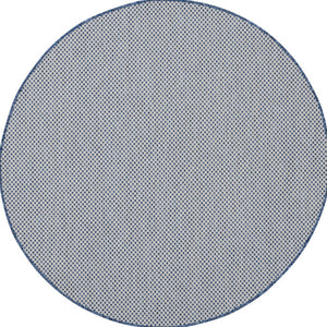 Homeroots 5' Bone Round Geometric Power Loom Area Rug  Polypropylene 522015