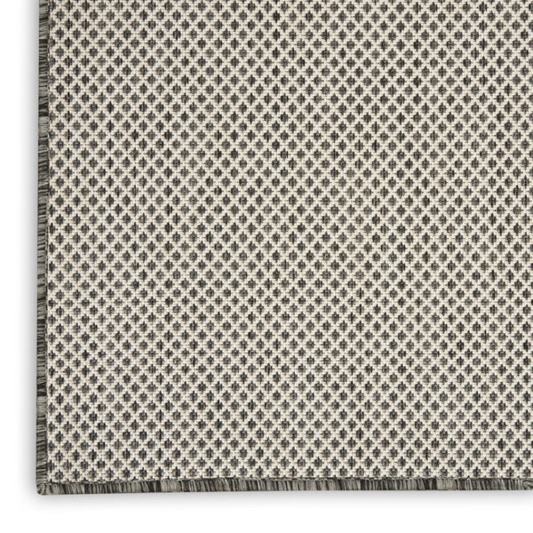 HomeRoots 8' Modern Square Geometric Area Rug – Durable Power Loomed Design for Stylish, High-Traffic Spaces Charcoal 522019