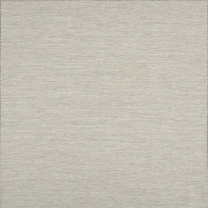 HomeRoots 8' Modern Square Geometric Area Rug – Durable Power Loomed Design for Stylish, High-Traffic Spaces Silver 522023