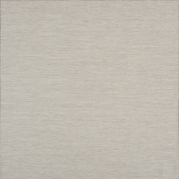 Homeroots 8' Silver Square Geometric Power Loom Area Rug  Polypropylene 522023