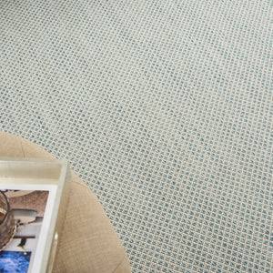 HomeRoots 6' Aqua Geometric Area Rug - Modern Power Loom Design for Stylish, Durable Comfort in Any Room 6' X 9' 522025