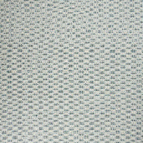 Homeroots 7' X 10' Aqua And Ivory Indoor Outdoor Area Rug  Polypropylene 522026
