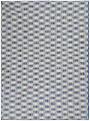 HomeRoots 6' Blue Geometric Area Rug – Modern Power Loomed Design, Durable and Easy-Care for High Traffic Areas 6' X 9' 522031