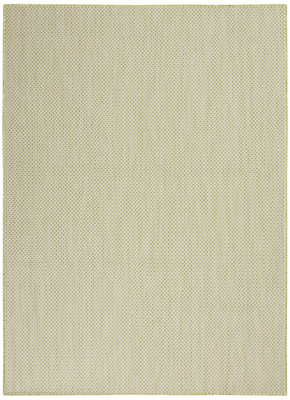 Homeroots 6' X 9' Green Geometric Power Loom Area Rug  Polypropylene 522032