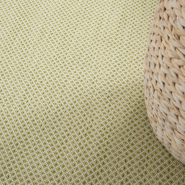 HomeRoots 6' Green Geometric Power Loom Area Rug – Durable, Stylish, and Perfect for High-Traffic Spaces 6' X 9' 522032