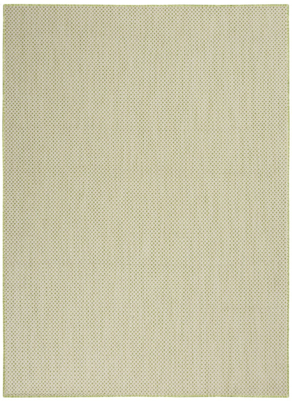 HomeRoots 6' Green Geometric Power Loom Area Rug – Durable, Stylish, and Perfect for High-Traffic Spaces 6' X 9' 522032