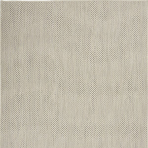 Homeroots 6' X 9' Ivory And Silver Indoor Outdoor Area Rug  Polypropylene 522043