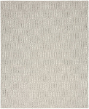 HomeRoots 8' X 10' Ivory and Silver Area Rug – Stylish, Durable, Indoor/Outdoor Design for Elegant Spaces! 522044