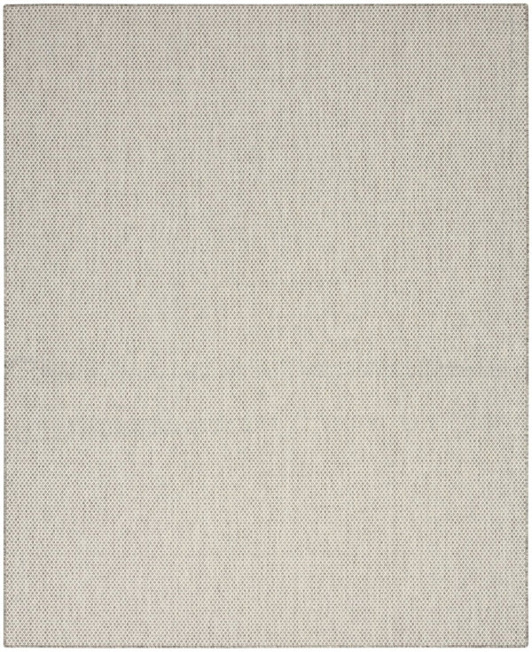 HomeRoots 8' X 10' Ivory and Silver Area Rug – Stylish, Durable, Indoor/Outdoor Design for Elegant Spaces! 522044