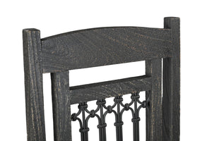 Homeroots Set Of Two Black Wood Slat Back Dining Chairs - Stylish, Comfortable, And Versatile For Any Space   522057