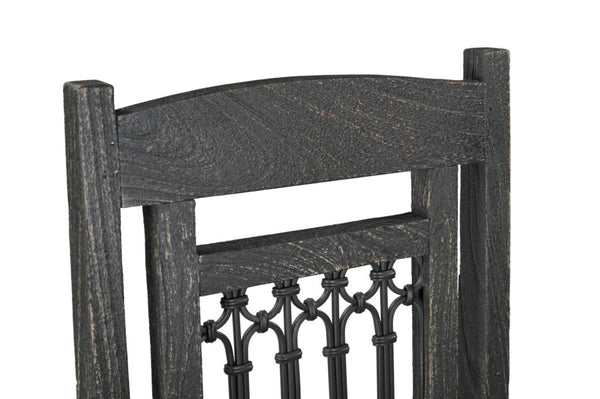 Homeroots Set Of Two Black Wood Slat Back Dining Chairs - Stylish, Comfortable, And Versatile For Any Space   522057