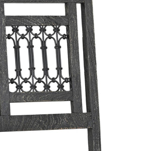 Homeroots Set Of Two Black Wood Slat Back Dining Chairs - Stylish, Comfortable, And Versatile For Any Space   522057