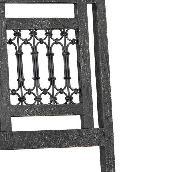 Homeroots Set Of Two Black Wood Slat Back Dining Chairs - Stylish, Comfortable, And Versatile For Any Space   522057