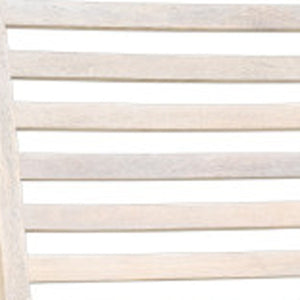 Homeroots Set Of Two White Wood Ladder Back Dining Chairs For Stylish Comfort And Versatile Home Seating   522059