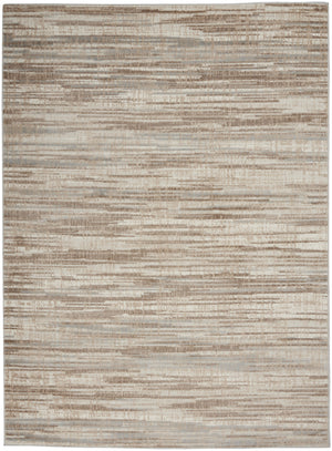 Homeroots 6' X 9' Brown Abstract Power Loom Area Rug  Polypropylene 522066