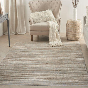 HomeRoots 6' Brown Abstract Power Loom Area Rug - Elegant Contemporary Design for Living Spaces & Home Offices 6' X 9' Rectangle 522066
