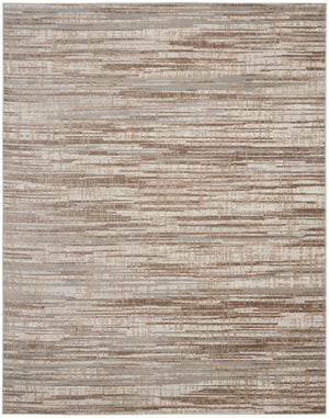 Homeroots 10' X 14' Brown Abstract Power Loom Area Rug  Polypropylene 522071
