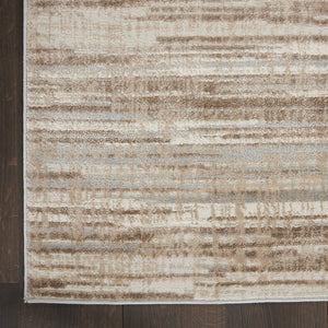 HomeRoots 6' Brown Abstract Power Loom Area Rug - Elegant Contemporary Design for Living Spaces & Home Offices 7' X 10' Rectangle 522072