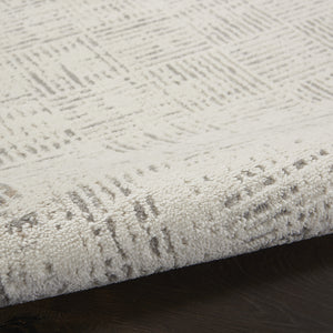 Homeroots 10' X 14' Gray Abstract Power Loom Area Rug  Polypropylene 522079