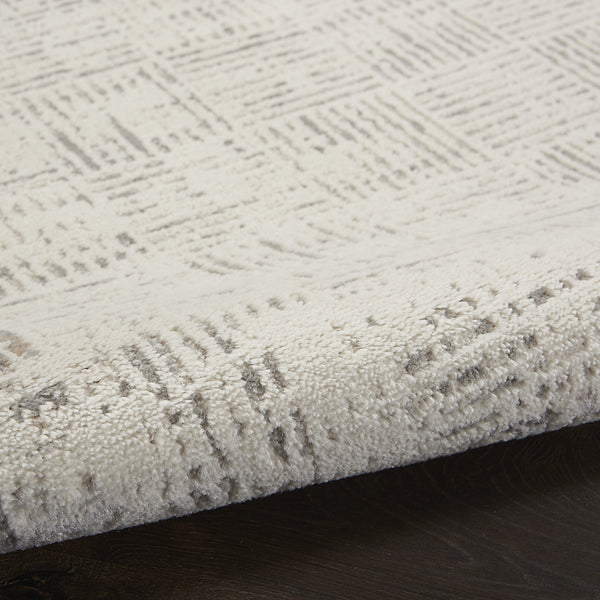 Homeroots 10' X 14' Gray Abstract Power Loom Area Rug  Polypropylene 522079