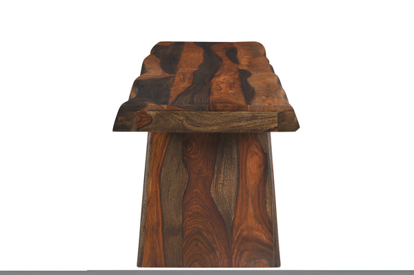 Homeroots 68" Dark Brown Solid Wood Dining Bench  Solid Wood 522083