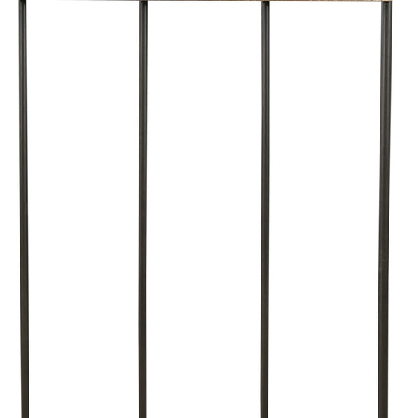 Homeroots 71" Freestanding Coat Rack With 4 Hooks, Bench, And Bottom Shelf - Rustic Chic Storage Solution   522090