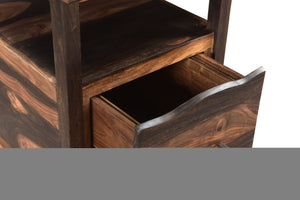 Homeroots 68" Natural Live Edge Solid Wood Writing Desk – Stylish, Durable Design With Four Hidden Drawers!   522093