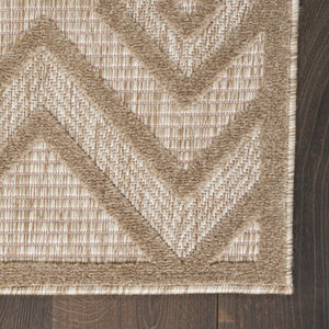 HomeRoots 9' X 12' Beige Indoor/Outdoor Area Rug – Durable, Soft, Versatile for Patios, Living Rooms & More! 522109