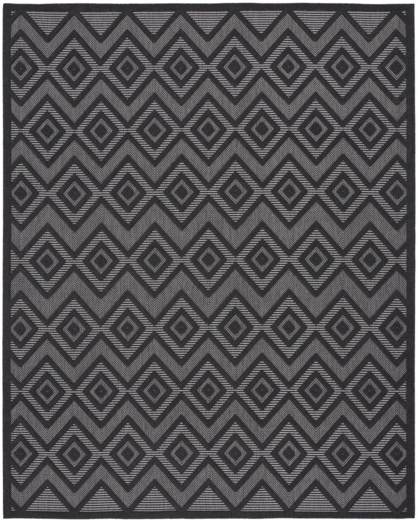 Homeroots 9' X 12' Charcoal And Gray Indoor Outdoor Area Rug  Polypropylene 522111